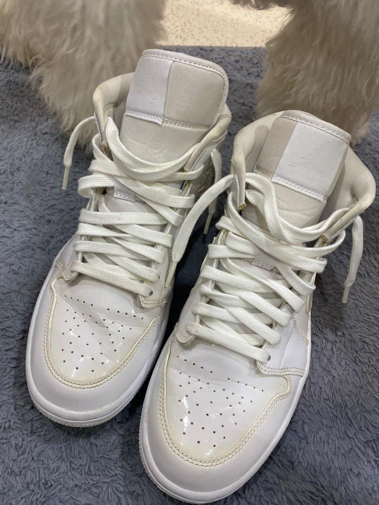 White patent leather jordan 1 hotsell