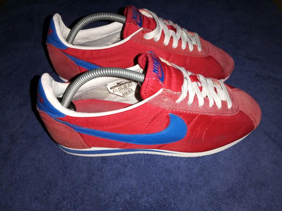 Nike classic cortez blue shop and red