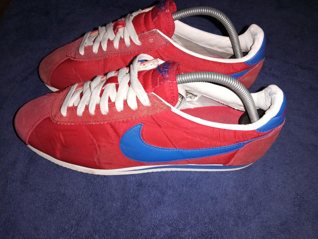 Nike cortez red and blue mens deals