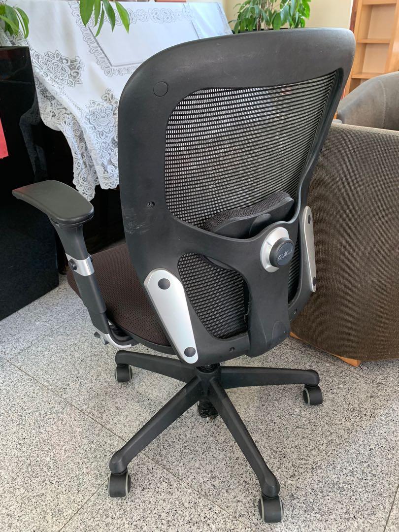 Office Chair Ergonomic Used Black, Furniture & Home Living, Furniture