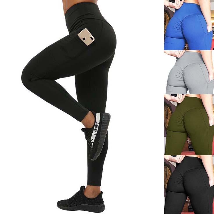 Super Sexy Mesh See through Women s Yoga Leggings Sport Pants with phone pocket
