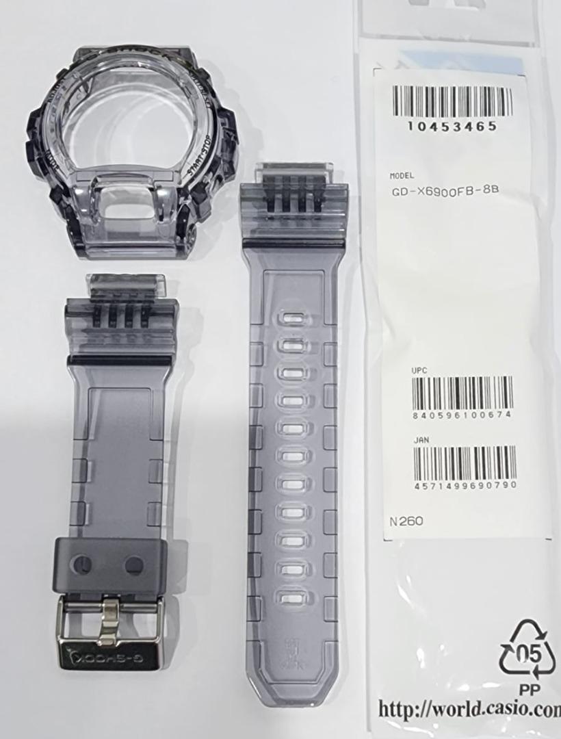 Original Casio G shock GD X6900FB 8B Replacement Parts BAND AND