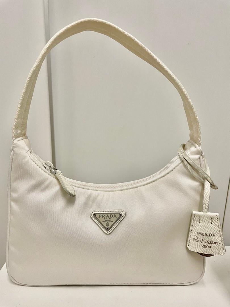 Prada hobo white online