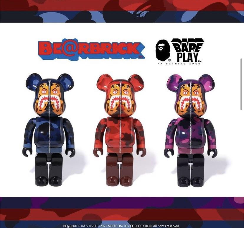 人気特価 BE@RBRICK BAPE CAMO TIGER 1000％ RED sushitai.com.mx