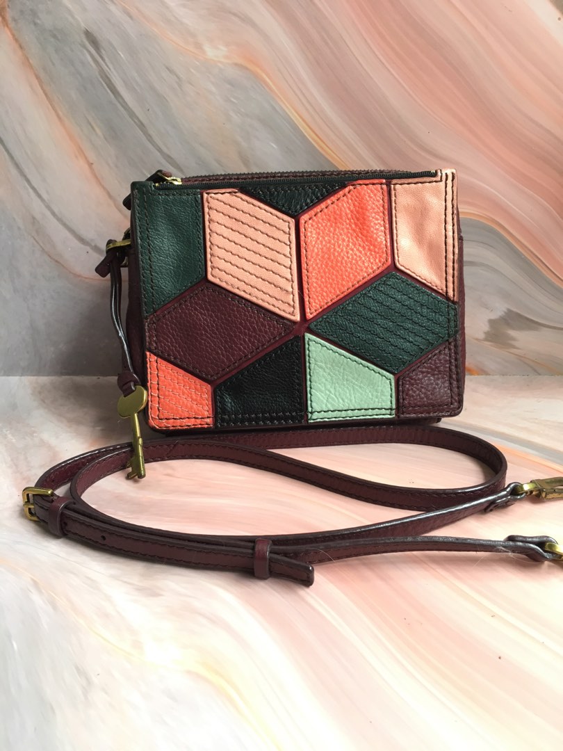 Fossil campbell crossbody patchwork 2025
