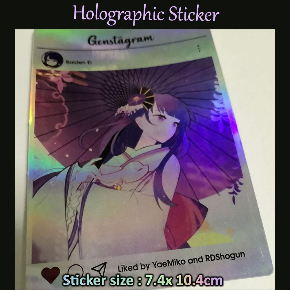 [READYSTOCKS] Genshin Impact Raiden Merch Set Genshin Raiden Gift Set Raiden Art Print Raiden