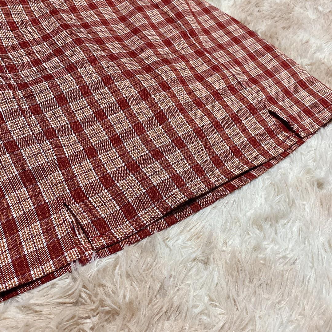 Christmas Plaid Skort W/ Slit