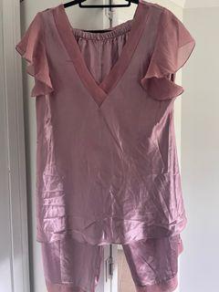 Relax at home satin Pyjamas Size L