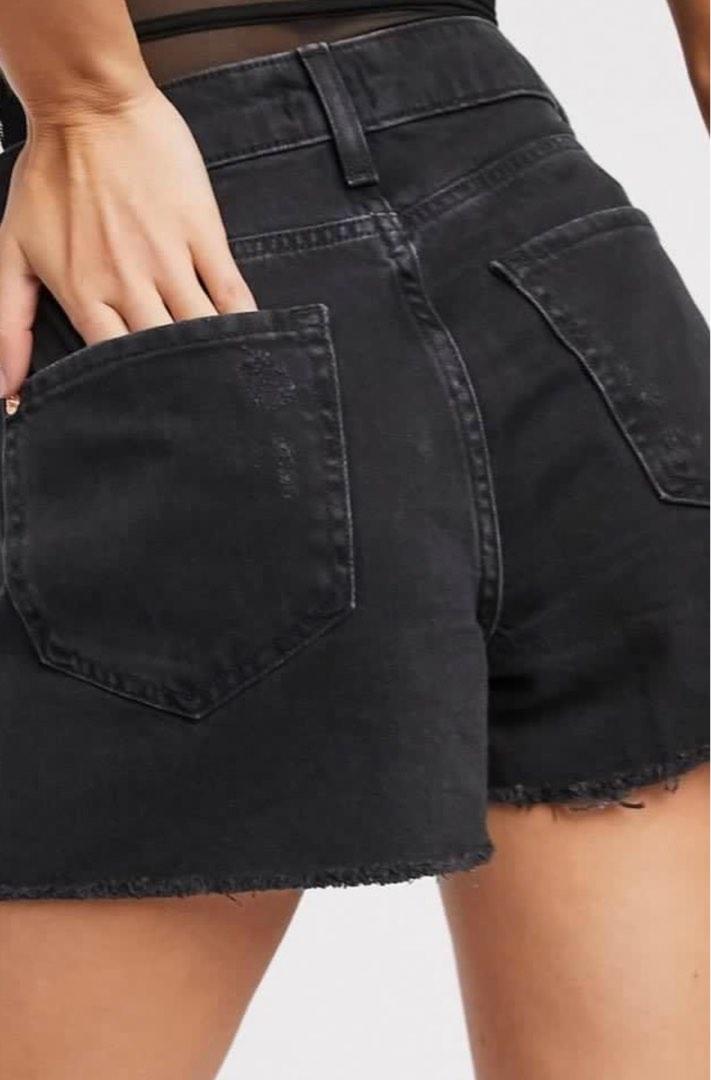 River island shop black shorts