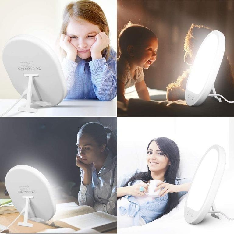 SAD Lamp, GeMoor Sad Light Therapy Lamp, 10000 Lux Sad Light Box with 3