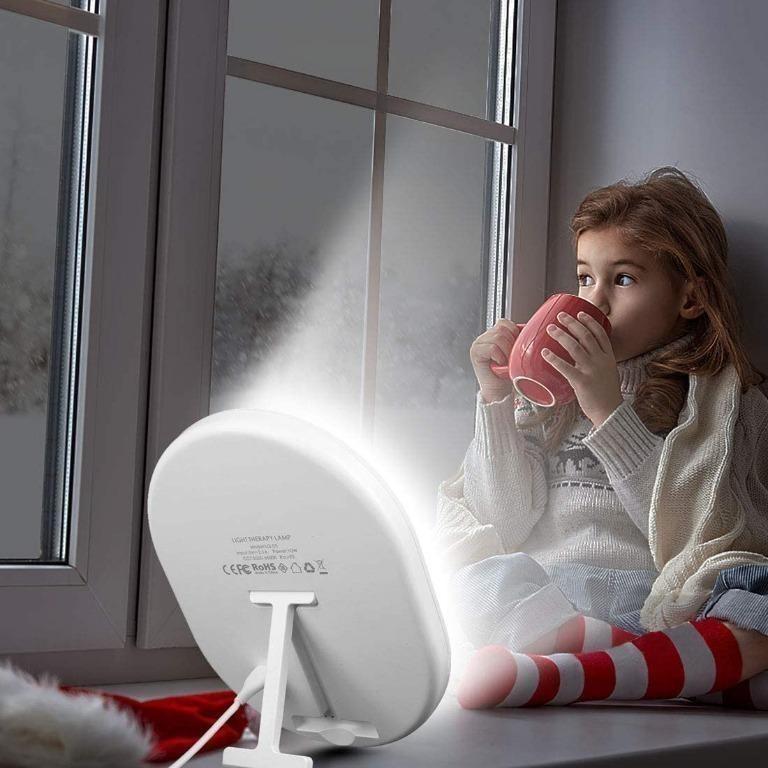 SAD Lamp, GeMoor Sad Light Therapy Lamp, 10000 Lux Sad Light Box with 3
