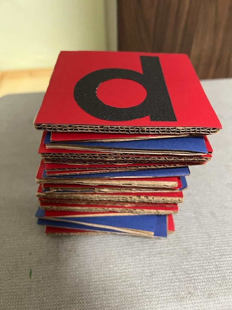 Sandpaper letters alphabets and numbers, Hobbies & Toys, Books