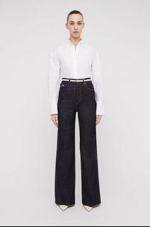 scanlan theodore denim wide leg jeans indigo.12.75 size 27
