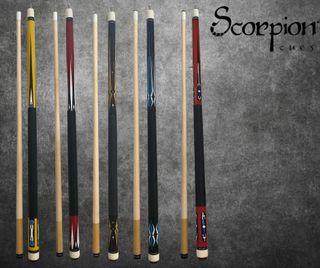 Scorpion Billiard Cue Stick w FREE CASE