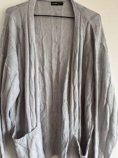 Shein Grey longline cardigan Size L