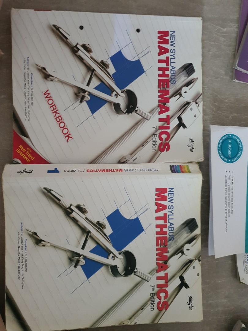 Shinglee Sec 1 Math workbook and textbook 7 edition, Hobbies \u0026 Toys, Books \u0026 Magazines ...
