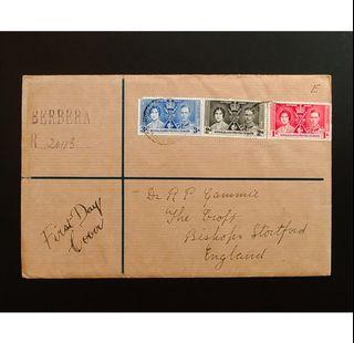 Somaliland 1937 Coronation FDC G316a
