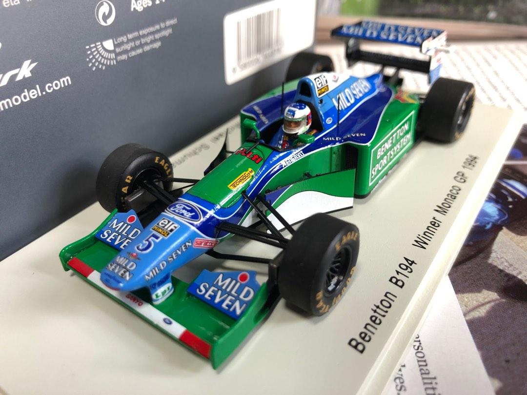 Spark 1:43 F1 Benetton B194 Michael Schumacher Monaco GP 1994, 興趣及遊戲 ...