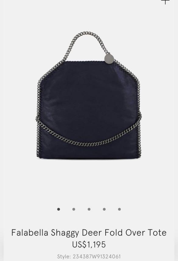Falabella fold over bag shaggy deer best sale