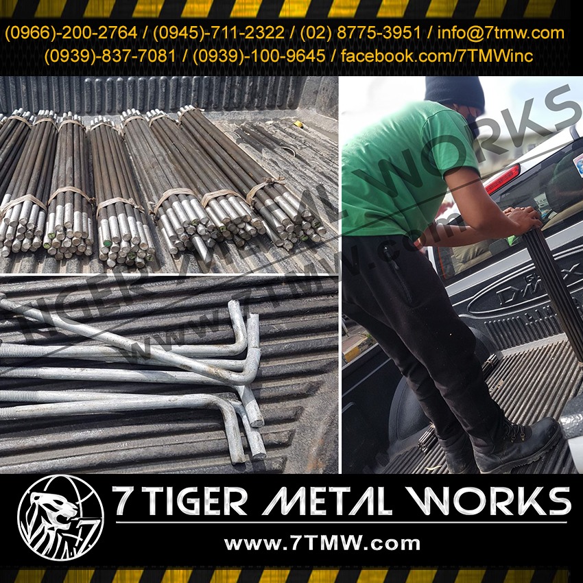 Stud Anchor Bolt With 2 Side Thread Set With Nuts And Washer + HDG Mat ...