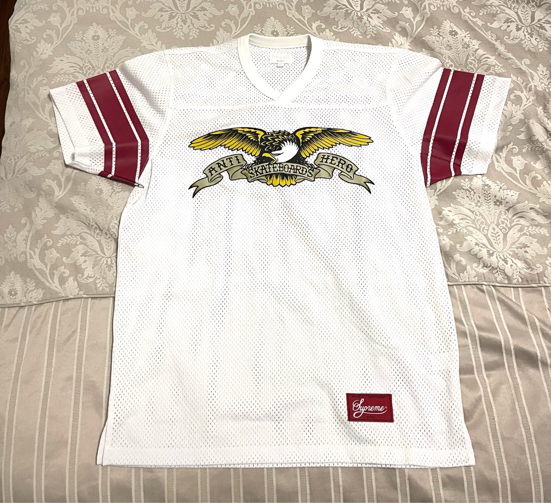 Supreme x Anti Hero Football Jersey w⁄ Tags - Black T-Shirts