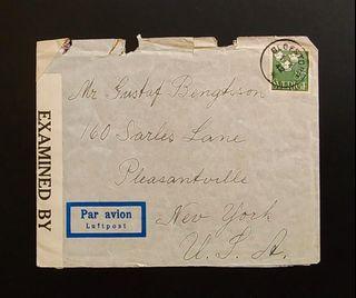 Sweden 1942 World War II Open For Examination Censor Cover G310a