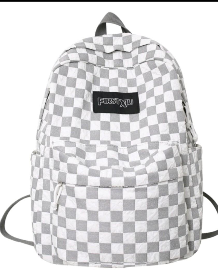 ds99 tas ransel canvas motif catur bisa cod