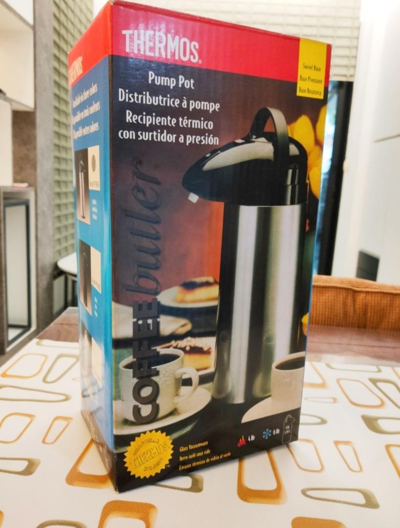 Thermos Coffee Pump Pot, TV & Home Appliances, Kitchen Appliances