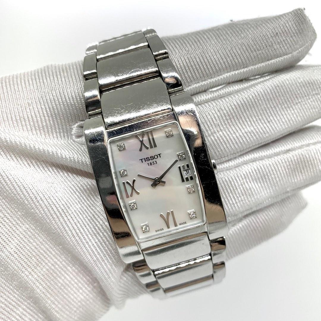 Tissot mother of pearl ladies watch hotsell with diamonds