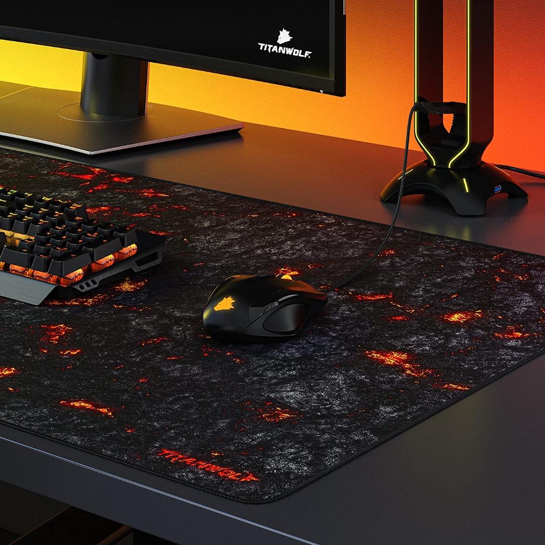 TITANWOLF XXL Speed Gaming Mouse Pad - Mouse Mat 900 x 400mm - XXL
