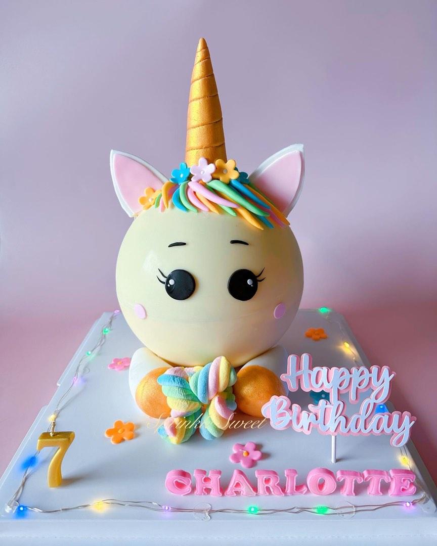 Unicorn pinata cake/ bombshell cake/ customised cake/buttercream cake