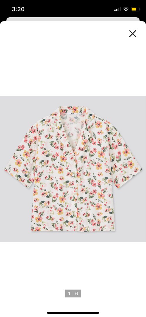 Uniqlo 2025 floral polo