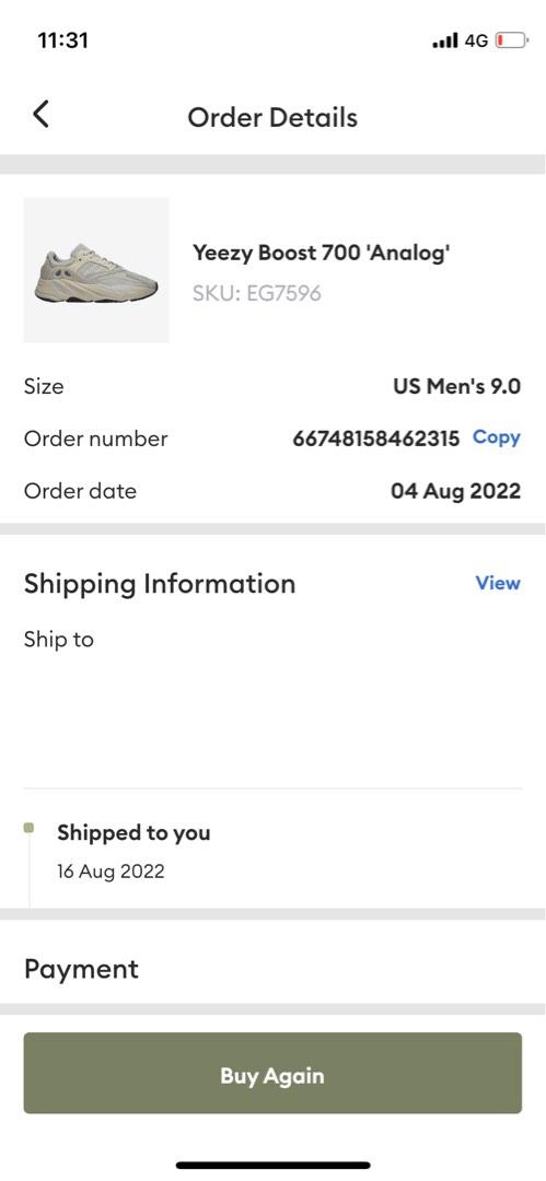 Yeezy 700 hotsell analog price