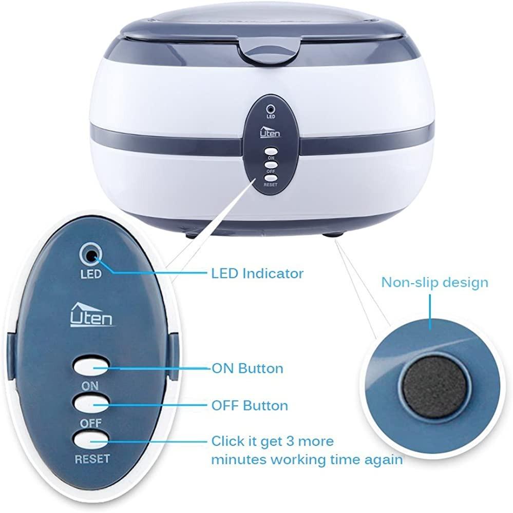 Uten 600ml Ultrasonic Cleaner Machine Digital Professional for Jewelry