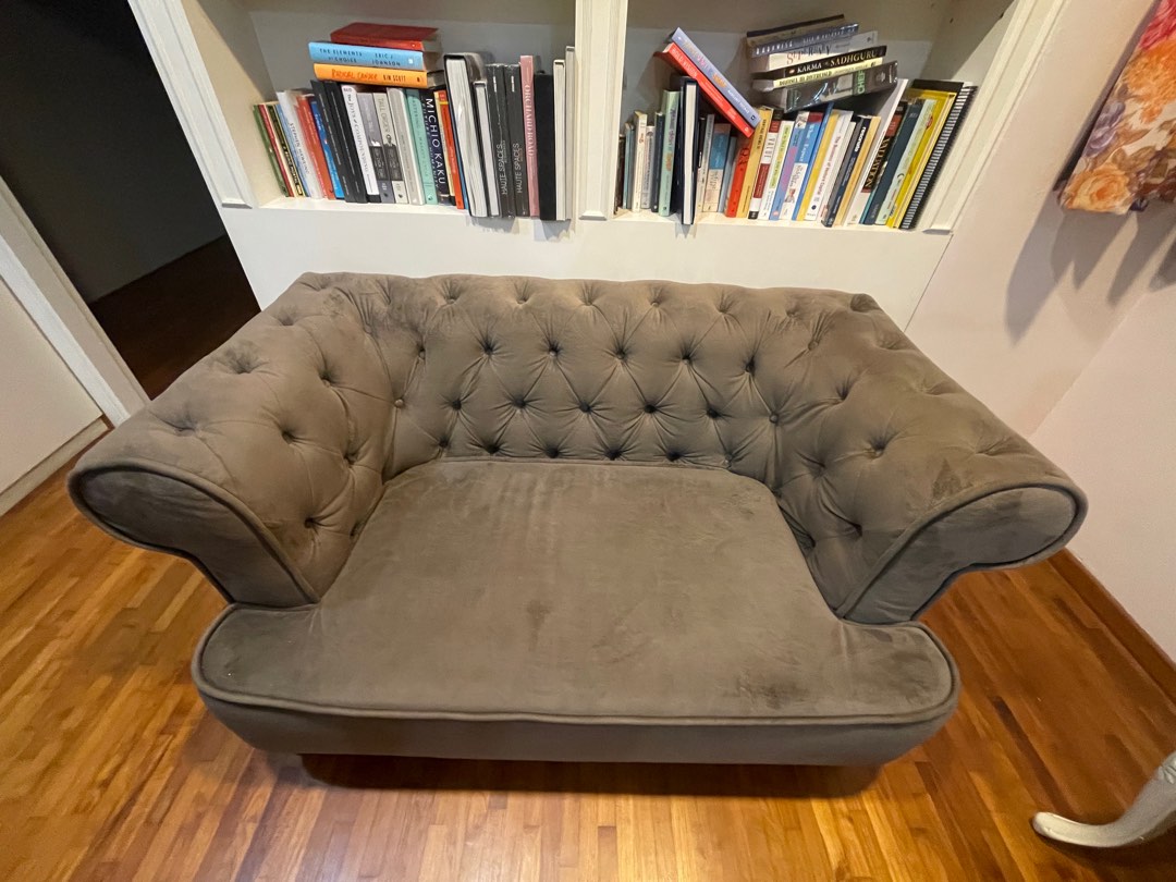 velvet couch chair