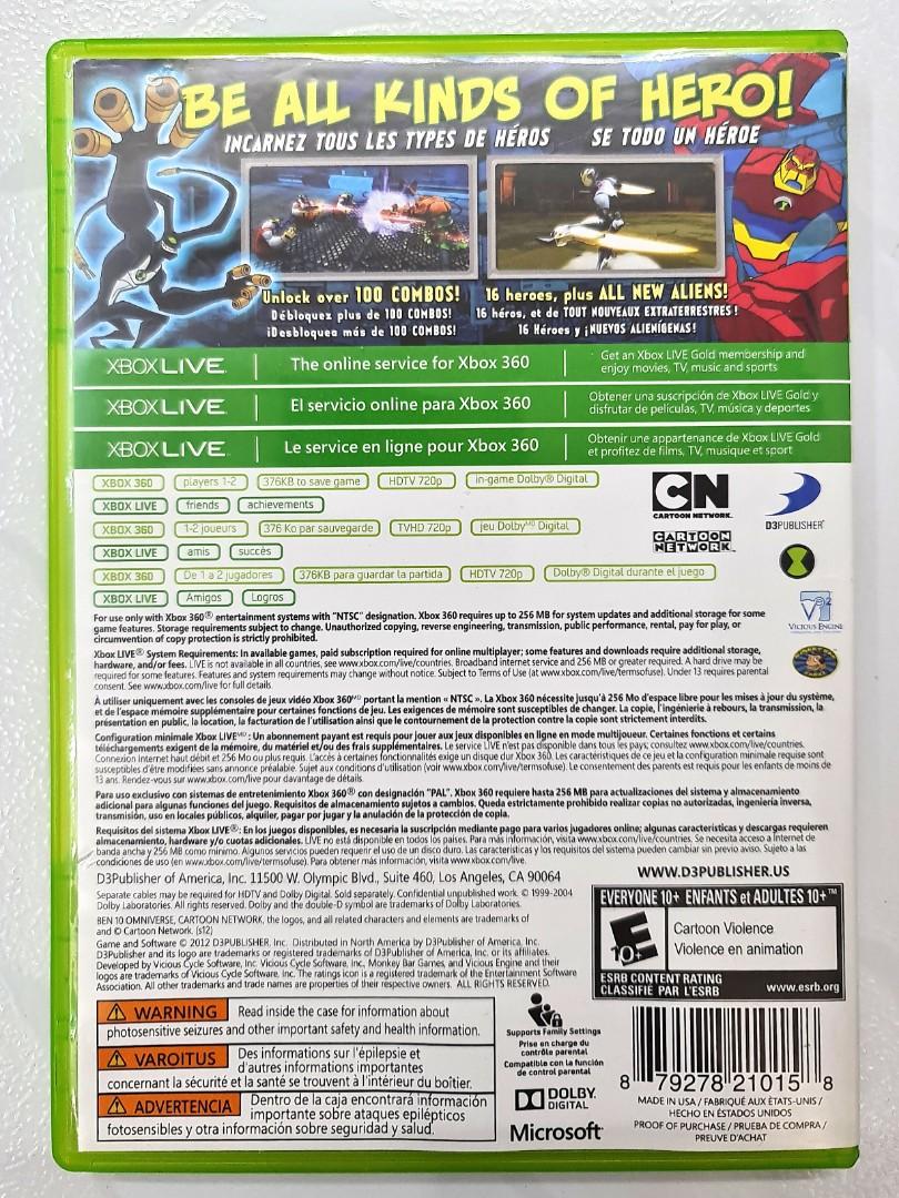 Ben 10 omniverse deals xbox 360 game