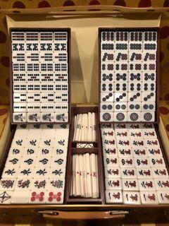Vintage Mini Mahjong Set with Case