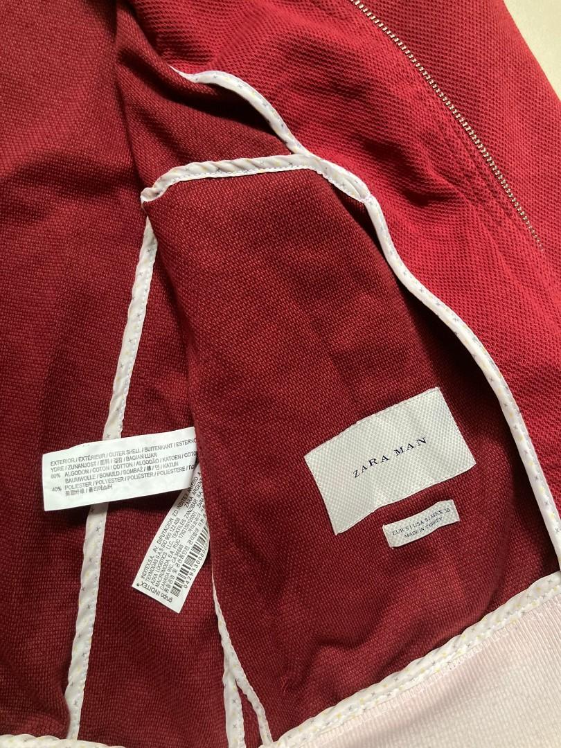 Vintage ZARA Men's Red Corduroy Jacket, Men's Fashion, Coats, Jackets