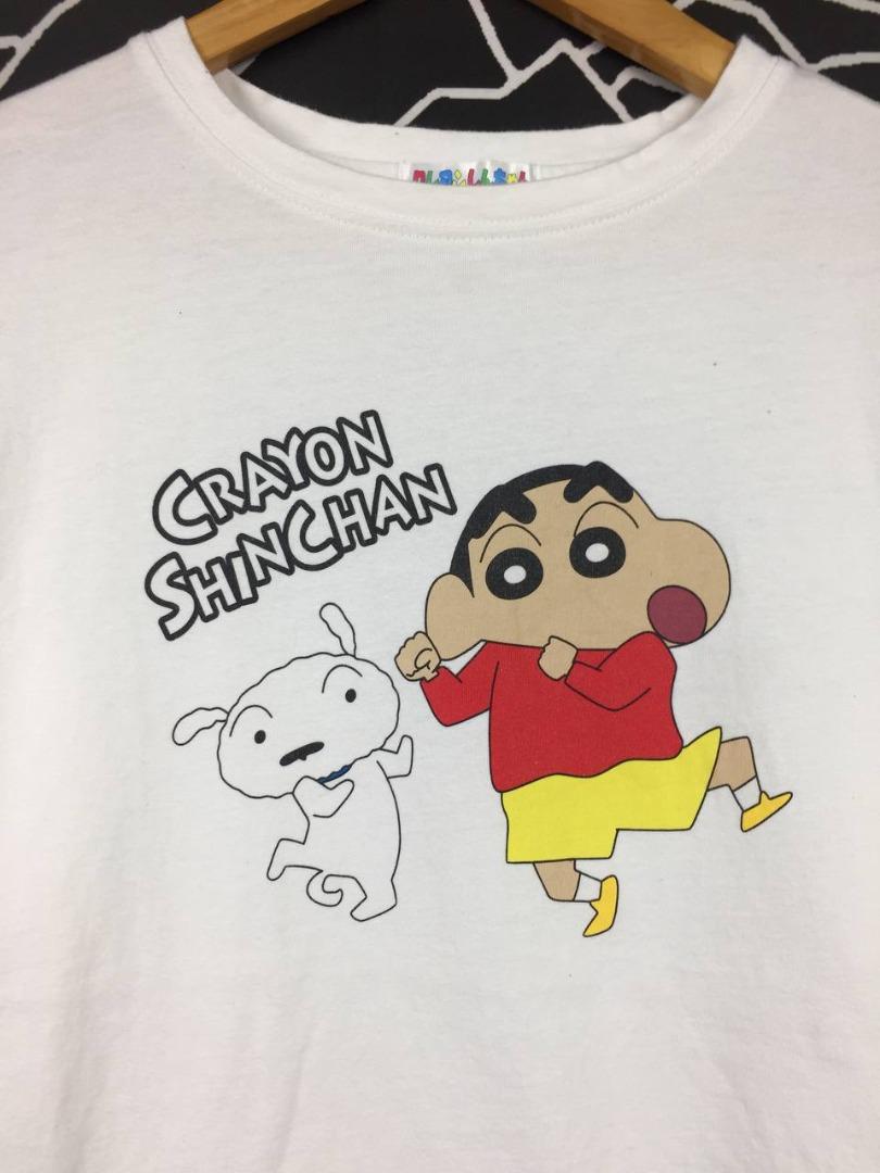 Vtg Crayon Shin Chan Anime Manga Cartoon Tee, Men's Fashion, Tops & Sets,  Tshirts & Polo Shirts on Carousell