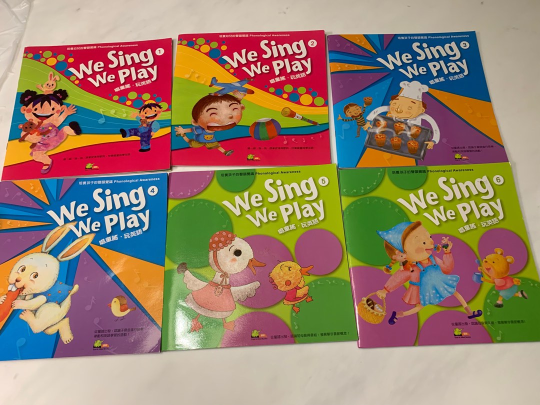 We Sing We Play 唱童謠 玩英語附cd 6 本 興趣及遊戲 書本 文具 小朋友書 Carousell