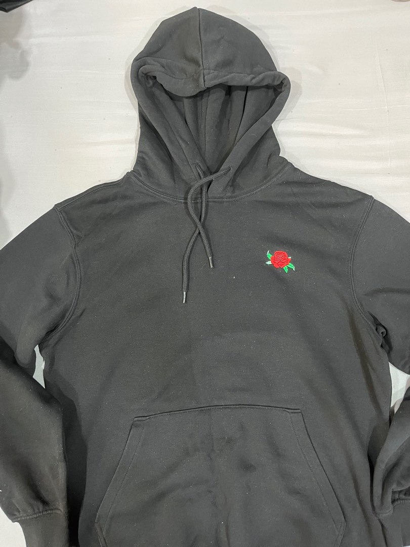 H&m black rose hoodie online
