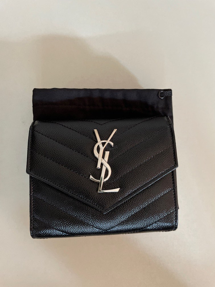 YSL BLACK WALLET, Women's Fashion, Bags & Wallets, Wallets & Card