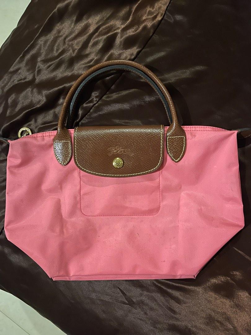 100 original Longchamp le pliage mini classic. Pink. Used well, Women