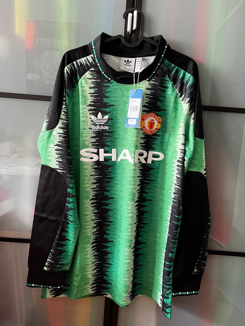 1990 92 Manchester United Home Goalkeeper Retro Jersey Men s