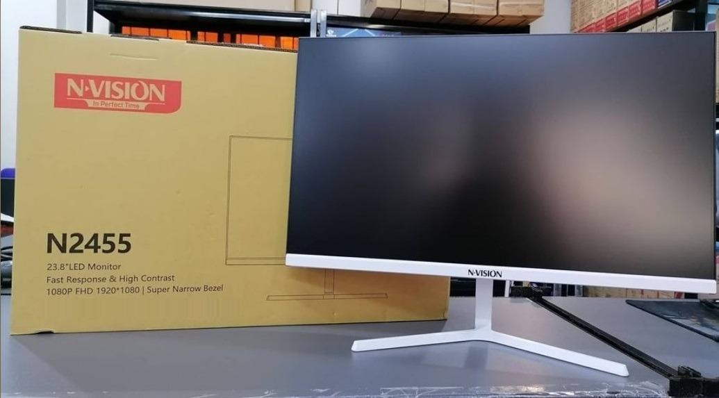 24 inch Nvision N2455 IPS 75Hz monitor White Color, Computers & Tech