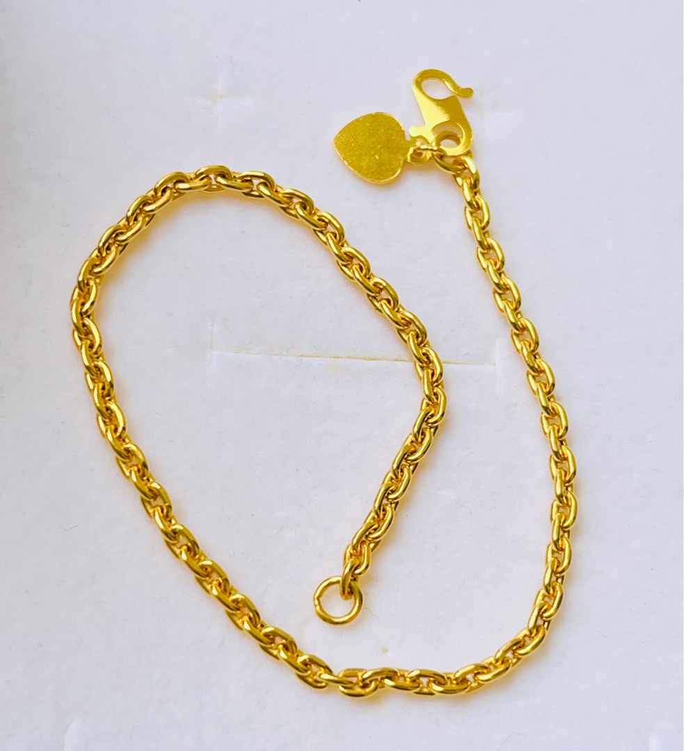 Gold cable bracelet discount