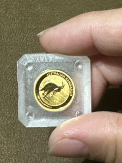*全新品*純金999.9保值商品2013年澳洲袋鼠1/10盎司金幣～重0.83錢