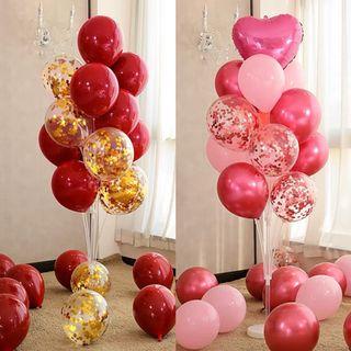 全部 送打氣筒 party 婚禮 生日汽球套裝 pink red gold bling bling 直立 全新