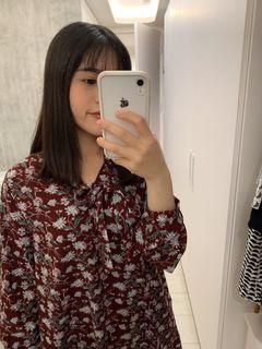 紅色 碎花 甜美洋裝 （實穿圖）