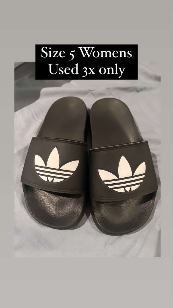 womens adidas black slides